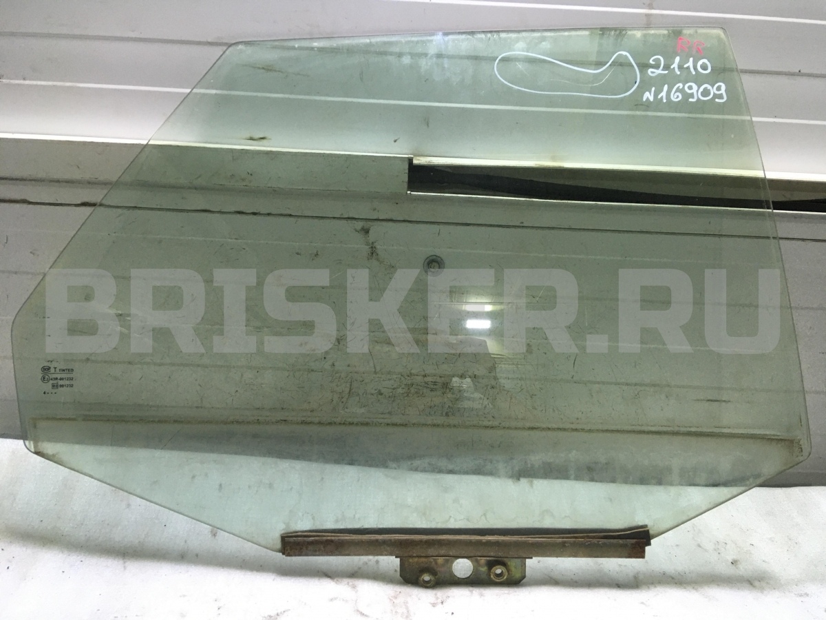 Стекло двери задней правой (боковое, опускное) для 2110