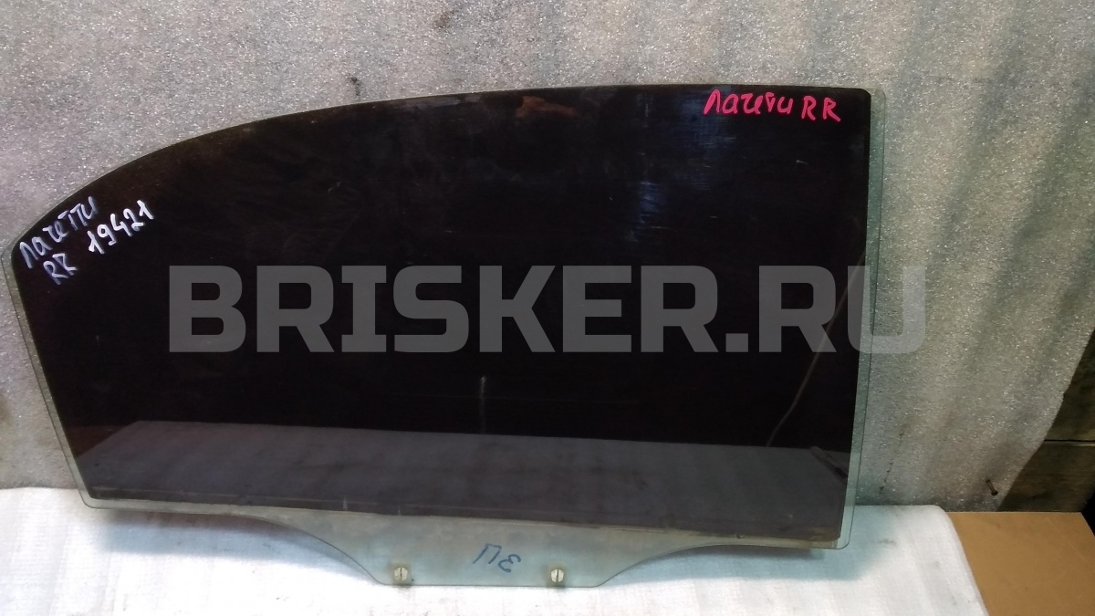 Стекло двери задней правой (боковое, опускное) для Шевроле Лачетти J200