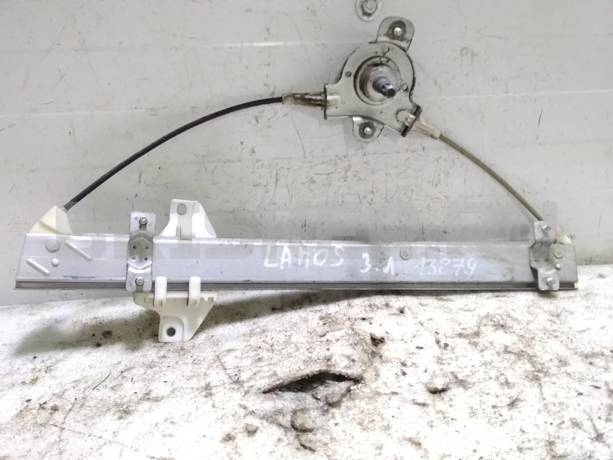 Стеклоподъемник механический (ручной) левый задний для Шевроле Ланос