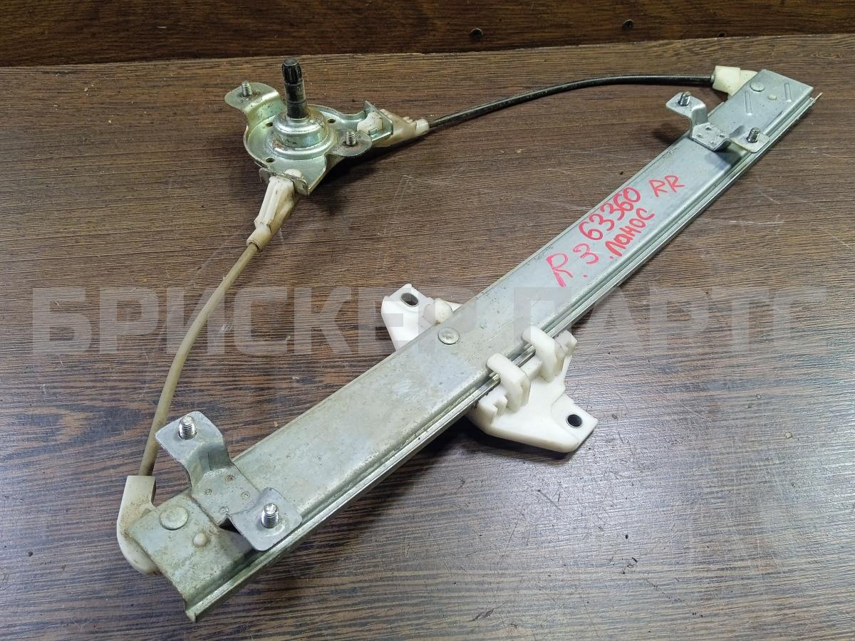 Стеклоподъемник механический (ручной) правый задний для Шевроле Ланос