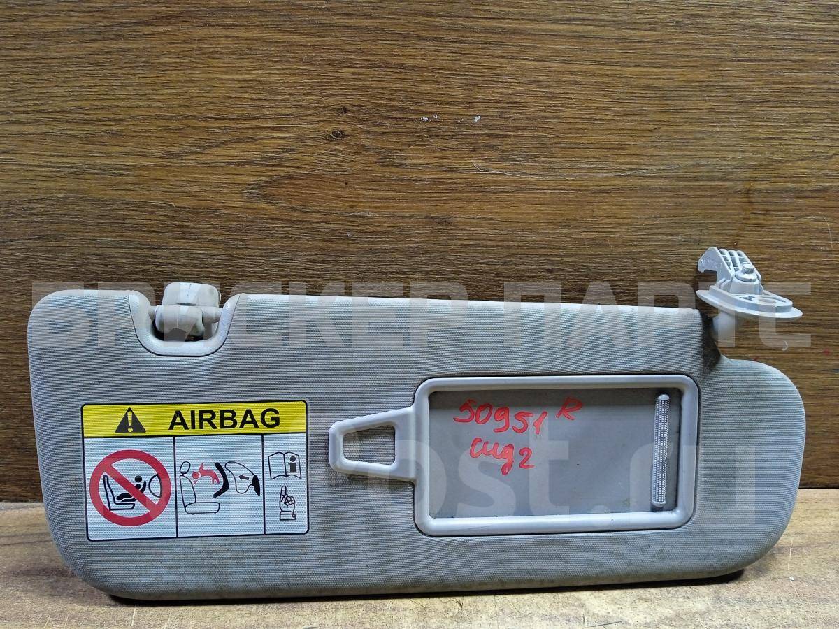 Козырек солнцезащитный правый (пассажирский) на Киа Сид 2 поколение 85220A2400ED