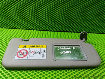 Козырек солнцезащитный правый (пассажирский) для Хендай Солярис 1 (RB) рестайлинг 852201R0708M Козырек солнцезащитный правый (пассажирский) для Хендай Солярис 1 (RB) рестайлинг 852201R0708M