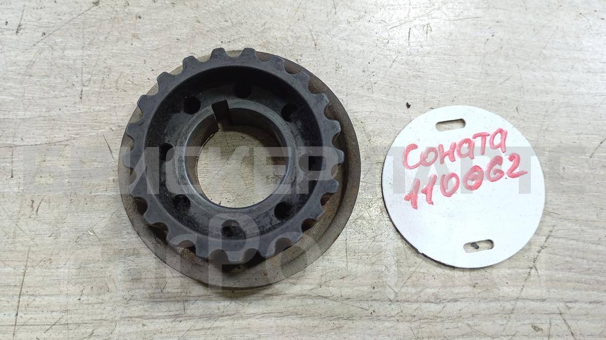 Шестерня, звездочка (шкив зубчатый) коленвала для Хендай Соната 4 поколение (EF) 2312038012