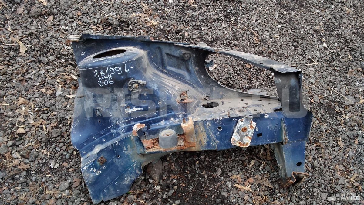 Лонжерон левый на Пежо 206 Лонжерон левый на Пежо 206