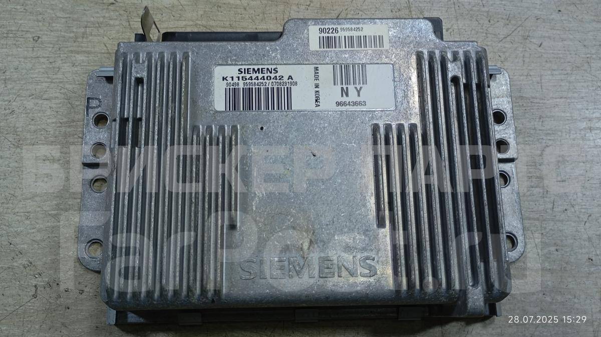 Блок управления двигателем ( Контроллер ЭБУ, Мозги, ECM) для Дэу Матиз M100, M150 96643663