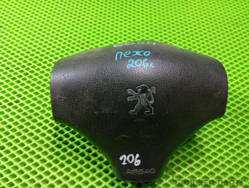 Подушка безопасности руля (Airbag) водительская для Пежо 206 96441166ZR