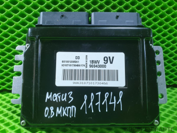 Блок управления двигателем ( Контроллер ЭБУ, Мозги, ECM) для Дэу Матиз M100, M150 96943000