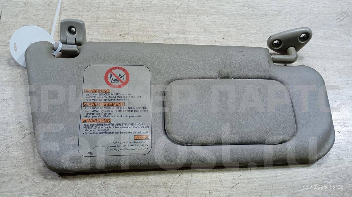 Козырек солнцезащитный правый (пассажирский) на Субару Импреза 2 поколение (GG,GD /G11) 92011FE280NE