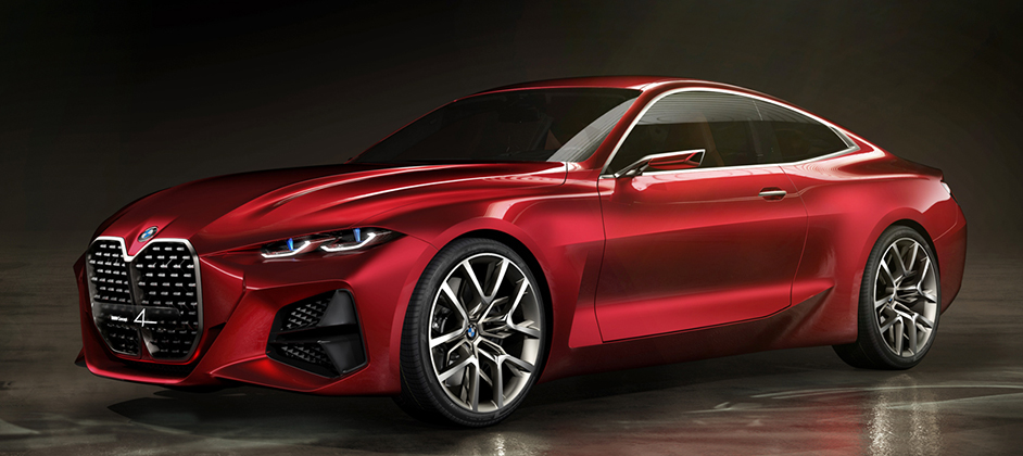 BMW Concept 4: принял эстафету по увеличению фирменных «ноздрей»