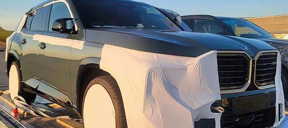 Новый кроссовер BMW XM: первые фото с минимумом камуфляжа Новый кроссовер BMW XM: первые фото с минимумом камуфляжа