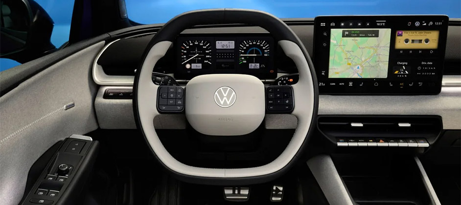 Новый Volkswagen ID.Polo получил физические кнопки и ретро-дисплей