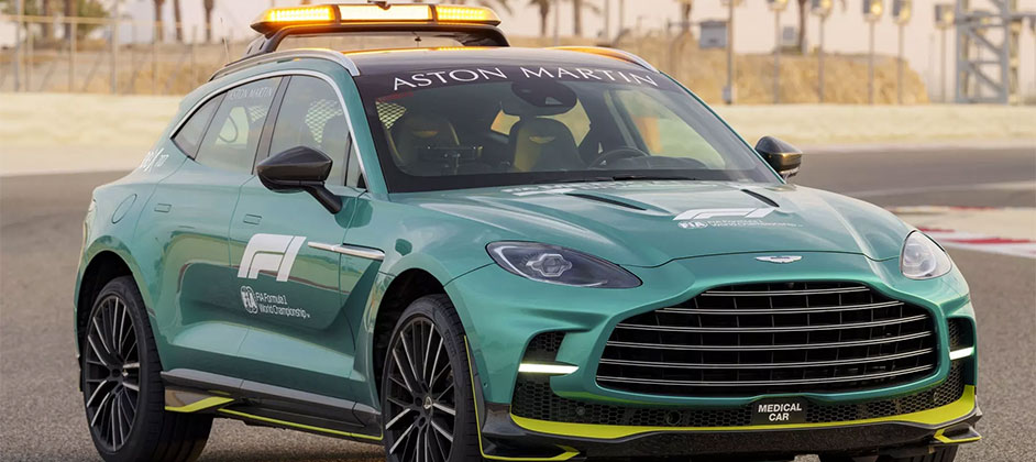 Aston Martin DBX707 стал новой медицинской машиной Формулы-1