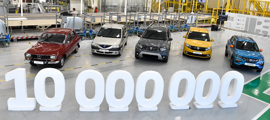 Выпущено 10 миллионов автомобилей Dacia Выпущено 10 миллионов автомобилей Dacia