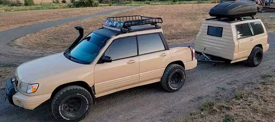 Выставлен на продажу самодельный Subaru Forester Ute с трейлером-прицепом