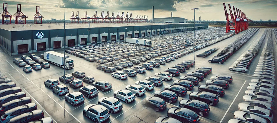 Почти 6 тысяч автомобилей Volkswagen и Audi простаивают в Германии: в чем причина кризиса