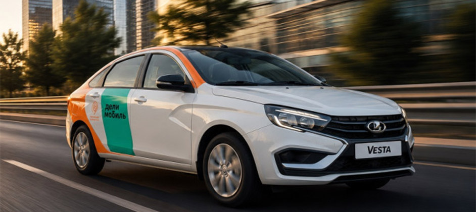 Седаны LADA Vesta поступят в московский парк каршеринга «Делимобиль»