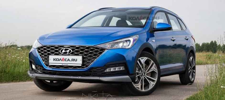 Универсал Hyundai Solaris SW Cross показали на новых рендерах