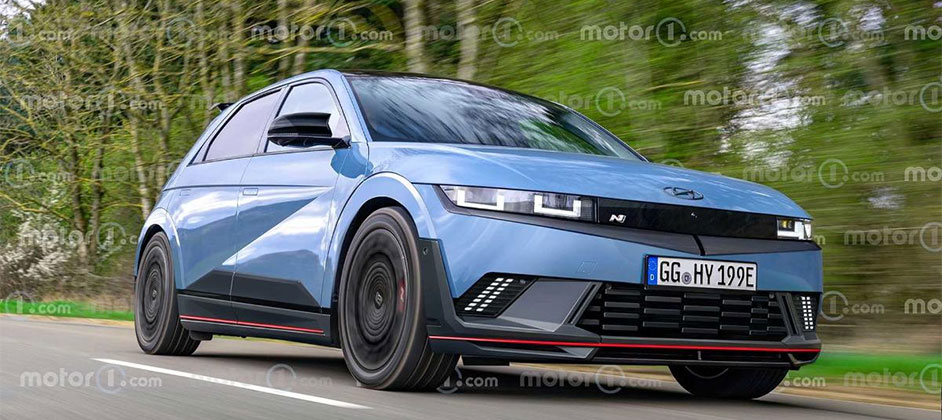 "Заряженный" электромобиль Hyundai Ioniq 5 N показали на рендере "Заряженный" электромобиль Hyundai Ioniq 5 N показали на рендере