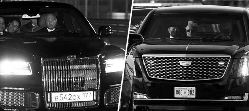 Британцы сравнили авто Путина и Байдена: Aurus и Cadillac