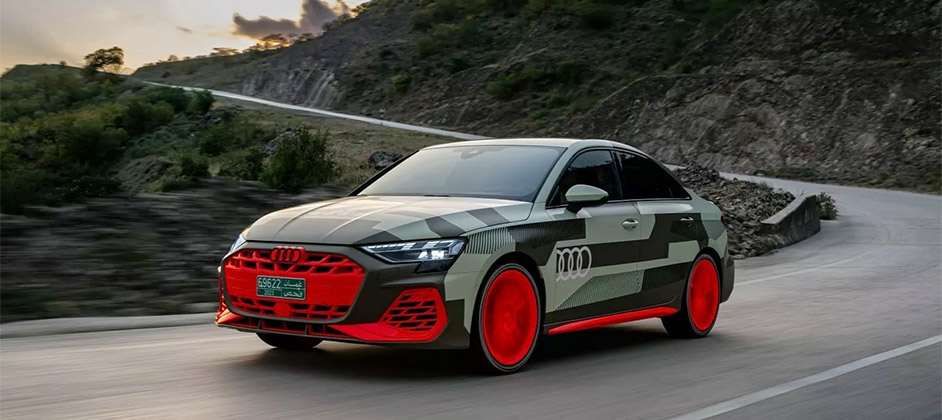 Обновленная модель Audi S3 2025 года стала мощнее