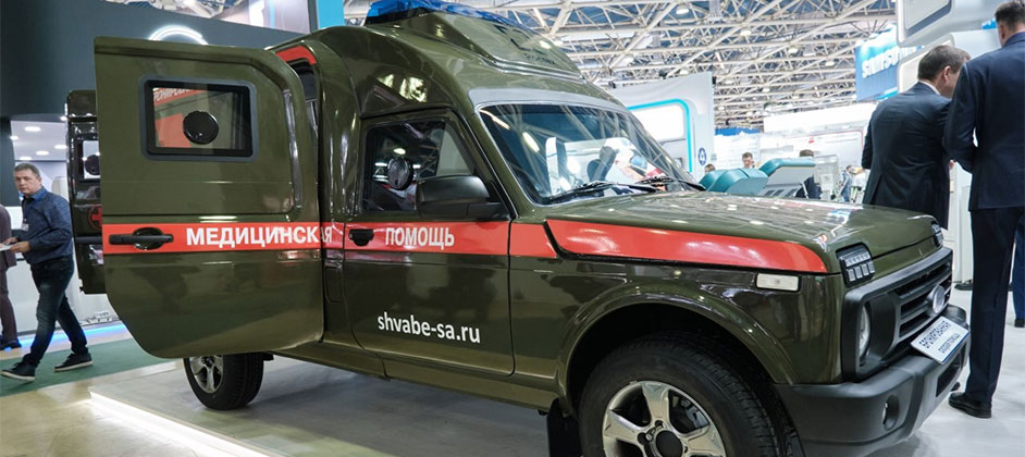Ростех представил бронированный внедорожник LADA Niva Legend медицинского назначения Ростех представил бронированный внедорожник LADA Niva Legend медицинского назначения