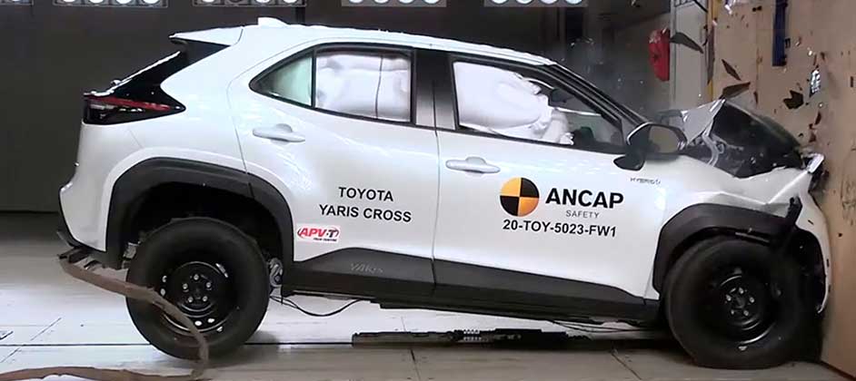 Кроссоверы Toyota Yaris Cross и Isuzu MU-X получили максимальные пять звезд в краш-тестах ANCAP