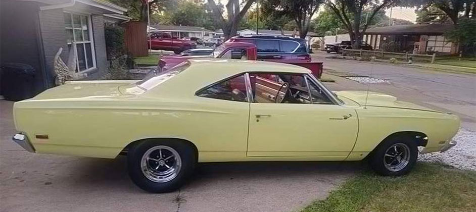 Редкий Plymouth Road Runner 1969 года с 500-сильным мотором удивил тюнингом